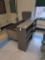 Metal bookcases, teachers desk and file cabinet , room 2406