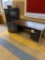 Metal File cabinet, desk, glass jar - 2405