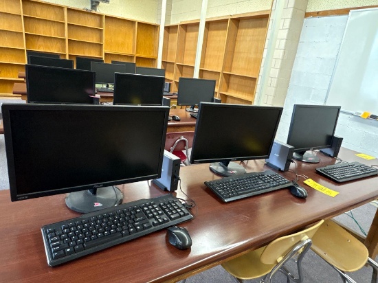 (3) Asus computers with Acer Chrome box, keyboard and mouse, room 1105 ...