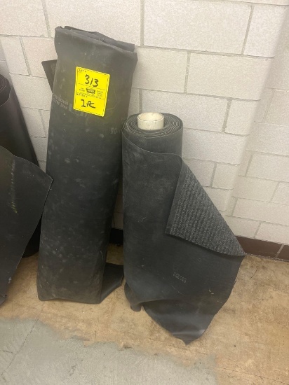 Pair of long runner commercial floor rugs - outside gym