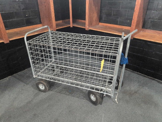 4 Wheel caged basketball cage, room 1203