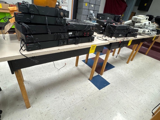 3 approx 5ft wood tables - room 1201