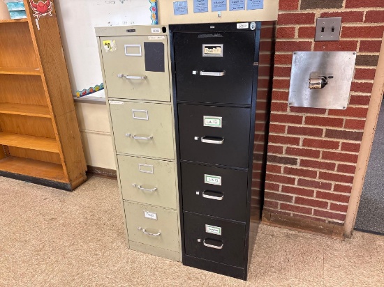 (2) Metal Filing Cabinets - Room 2304