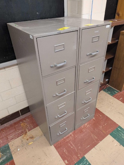 2 File cabinets and wood book cases, room 2101