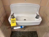 Porcelain 2 person water fountain - outside main office