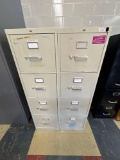 2 metal file cabinets - 1108
