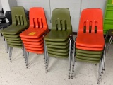 24 plastic stack chairs - room 1201