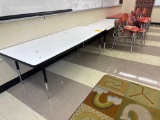 Three youth adjustable tables, and chairs - Rm 1305