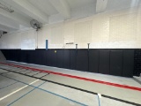 Black padded wall mats - old school gym