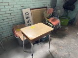 Desks, Chairs, Framed Declaration, Fans - Room 1407