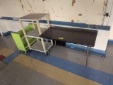 Plastic Carts, Table with (6) Chairs- Room 3414