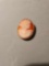 14k yellow gold cameo pin