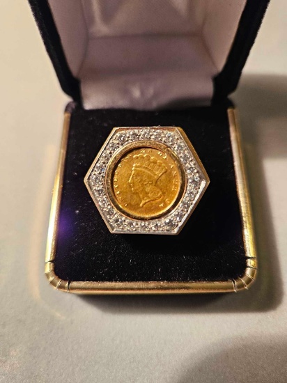 Man's 14k yellow gold ring
