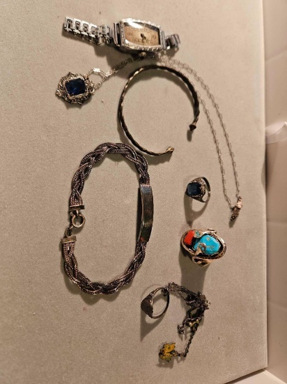 Lot of vintage sterling jewelry