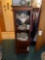 Cabinet with Precious Moments, Glassware, Figurines, Candles