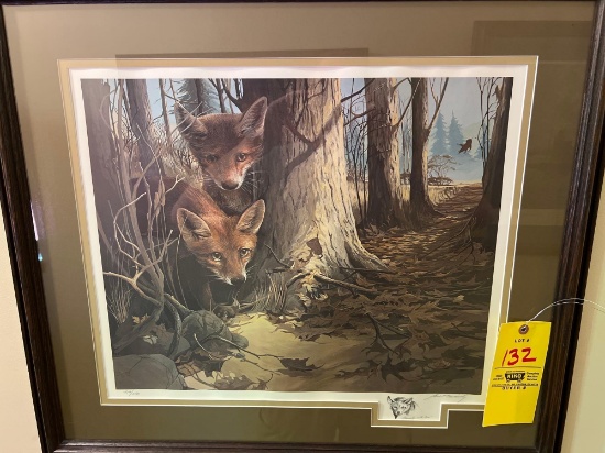Mario Fernandez pencil signed framed art