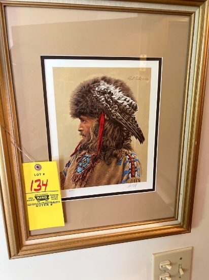 Paul Calle 1984 - Pencil signed - The Trapper