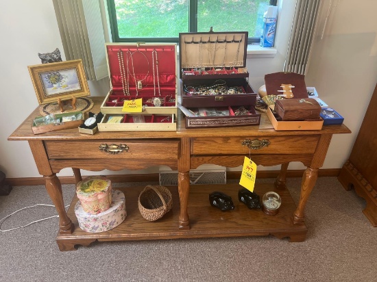 Wall table w/2 drawers not contents
