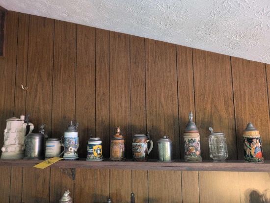 11 Vintage beer steins