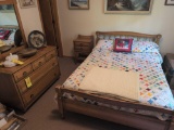 4 Piece vintage bedroom suite with full size bed