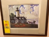 Charles Wysochi and other framed pieces