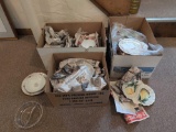 3 Boxes of antique china, Candlewick, Haviland and more,