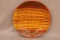 Contemporary Redware Plate  Yellow and Green Combed Slip