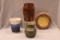 Group of 4 Handcrafted Folk Art Stoneware