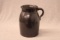 Redware Pitcher with Rich Manganese Glaze