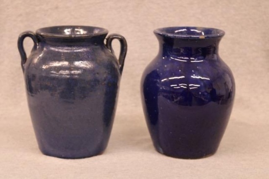 Stoneware Colbalt Glazed Vases