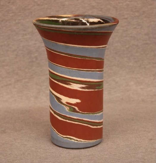 Desert Sands Swirl Glaze Art Pottery Vase