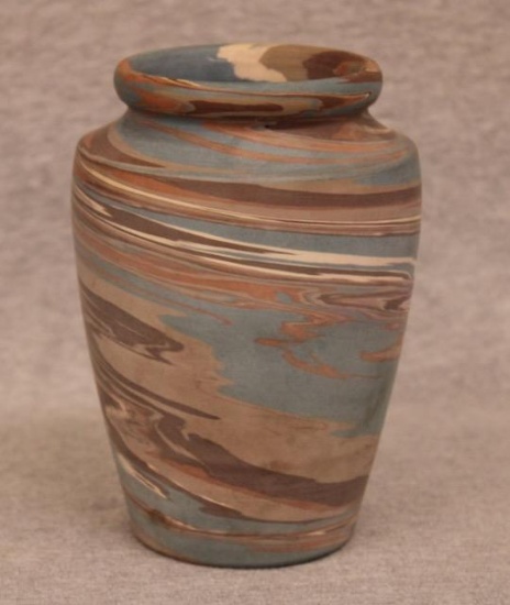 Desert Sands Swirl Glaze Art Pottery Vase