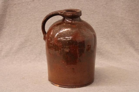 Alkaline-Glazed Stoneware 7 1/2 in. Storage Jug