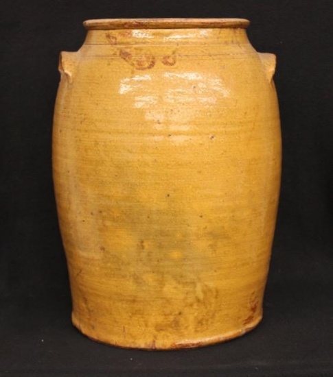 Massive Southern Alkaline-Glazed Stoneware Storage Crock