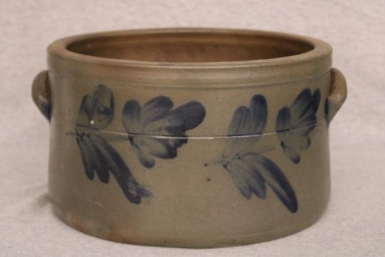Cobalt Free-Hand Decorated Cake Crock