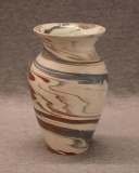 Desert Sands Swirl Glaze Art Pottery Vase - 6