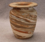 Desert Sands Swirl Glaze Art Pottery Vase - 5