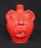 Folk Art Face Jug