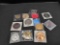 Grouping of vintage Plastic, wood and metal Beer and advertising tokens