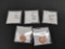 Lot of (5) Lincoln Head cent error coins