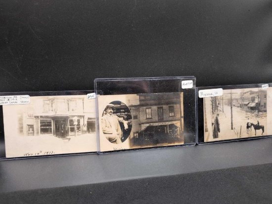 Antique photo post cards from Minerva Ohio