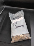 1,000 S mint wheat cents, various dates from San Francisco mint