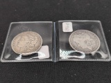 (2) Key Date Morgan Silver Dollars 1896 1892o