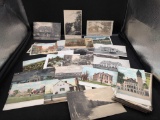 Group of vintage Tourist and Landmark photo and themed post cards