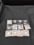(8) Silver Washington Quarter error coins