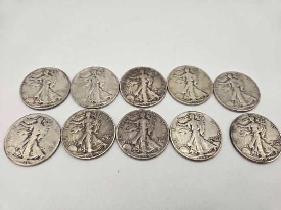 10- Walking Liberty Halves