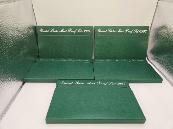 5- 1997 US Mint Proof Sets