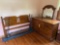 Sumter oak bed & dresser