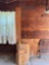 Cabinet doors, steel rods on the wall, steel hook is 91in