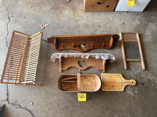 assorted wood items